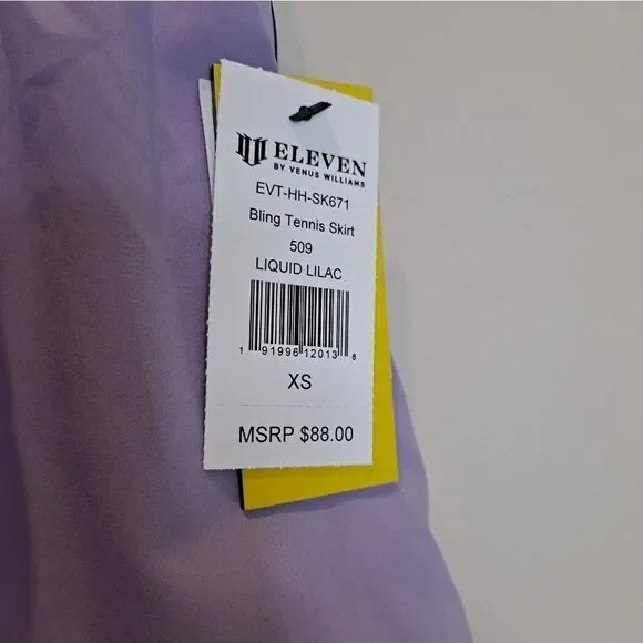 EleVen by Venus Williams Women's Bling Tennis Skirt NWT Sz XS - Picture 3 of 7